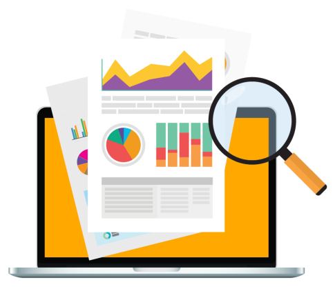 SEO scan analyse met iconen voor technische SEO en content optimalisatie