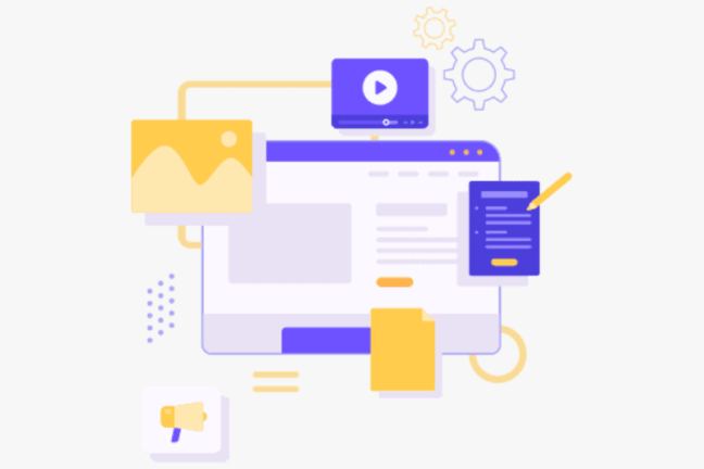Interactieve knop met hover-effect en micro-interactie op een moderne website