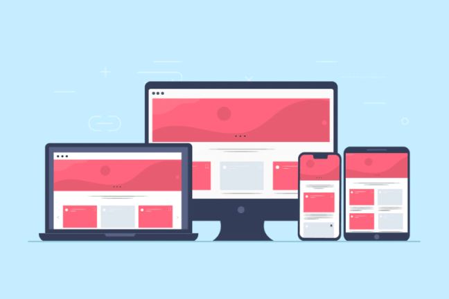 Mobiele weergave van een responsieve WordPress-pagina met heldere navigatie