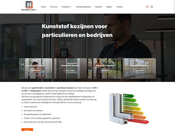 Made-to-measure window frames