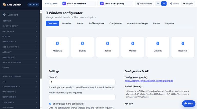 Kozijnen Configurator