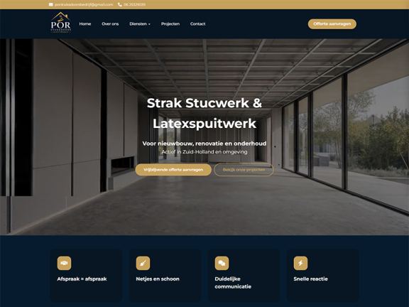 Responsieve webshop weergegeven op een mobiel scherm.