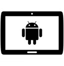 Android-tablet met Android-logo