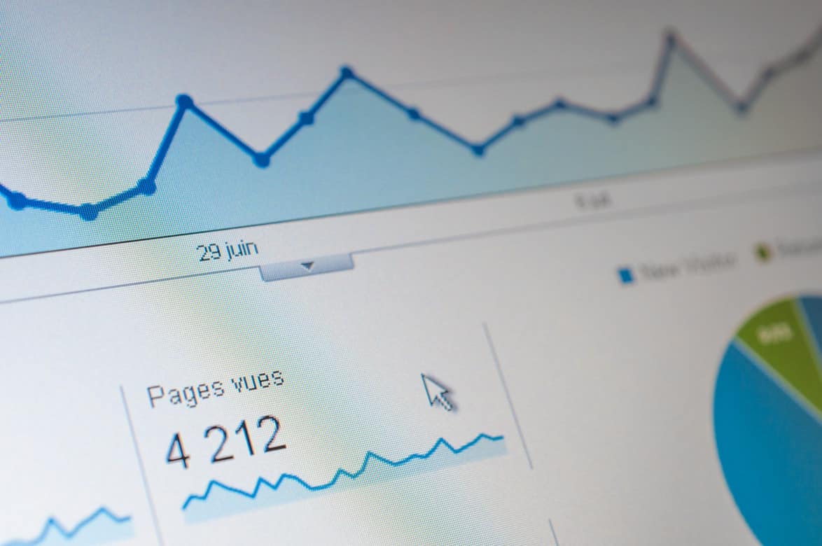 Screenshot van Google Search Console dashboard met belangrijke metrics omcirkeld
